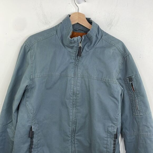 Prana Jacket Men's Small Bronson Quilted Lined Full Zip Blue size Medium - Picture 2 of 15
